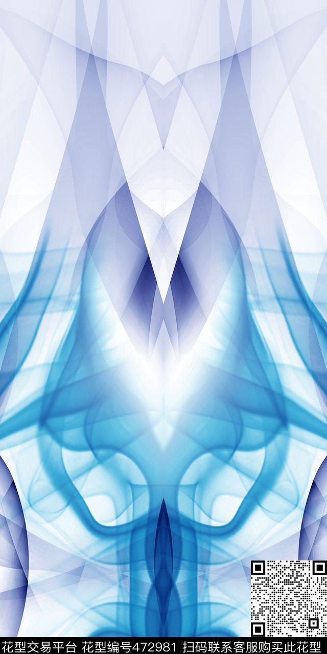 定位烟雾几何数码印花华亿平台下载（图片编号: 472981） - 瓦栏（Walan）