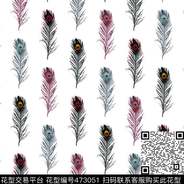 写实羽毛渐变数码印花华亿平台下载（图片编号: 473051） - 瓦栏（Walan）