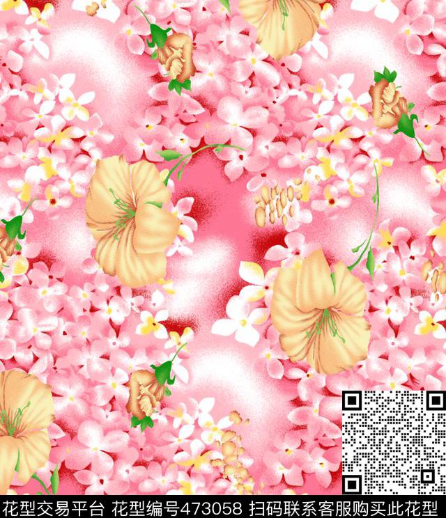 缤纷柔雅亮丽传统印花华亿平台下载（图片编号: 473058） - 瓦栏（Walan）