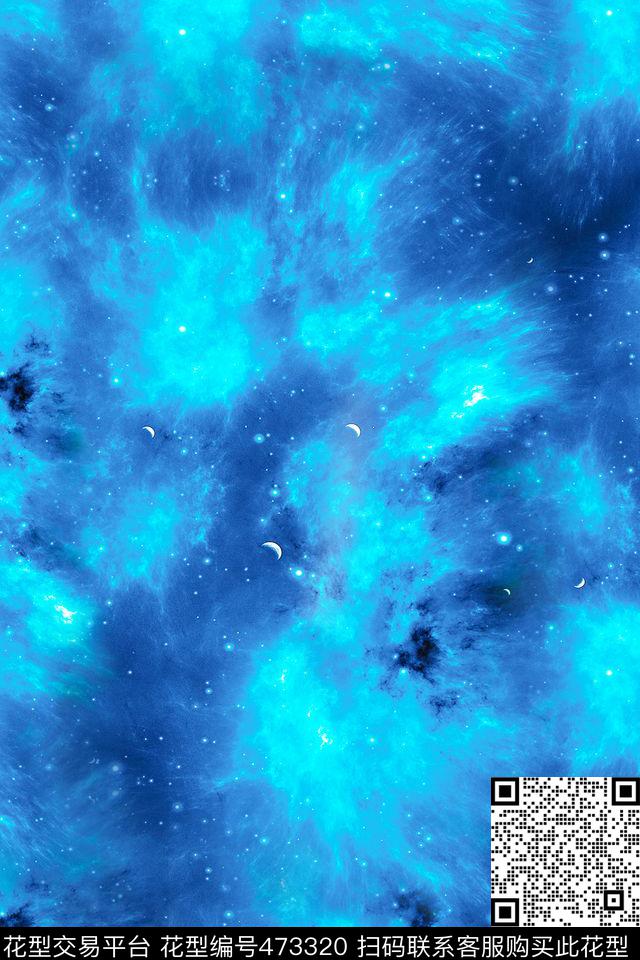 服装面料星空肌理休闲时尚炫彩数码印花华亿平台下载（图片编号: 473320） - 瓦栏（Walan）
