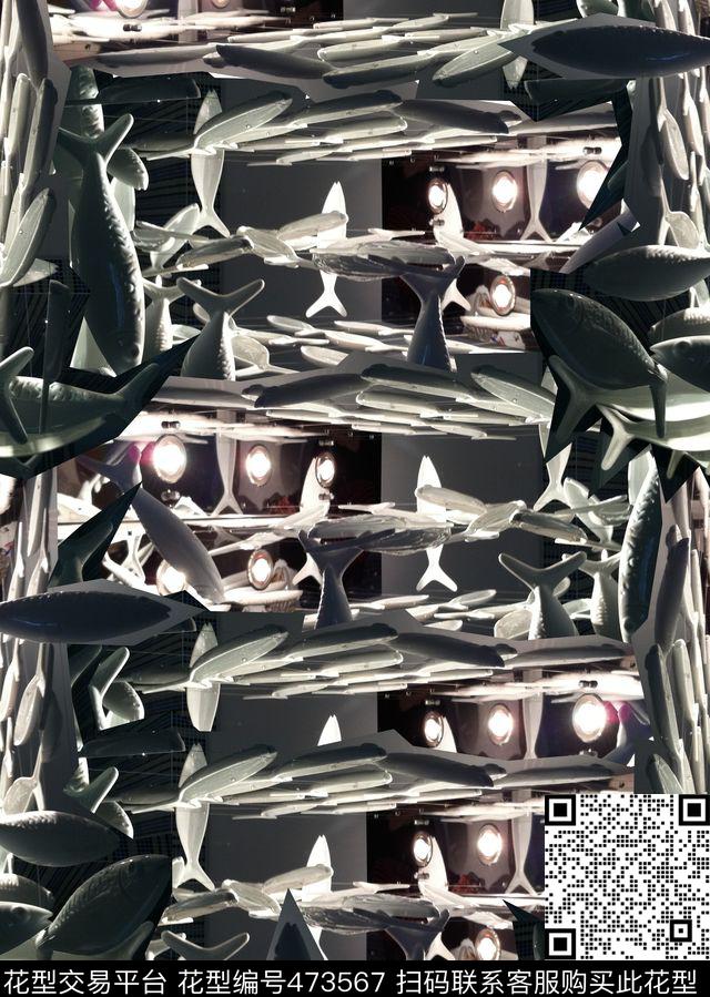 复古几何解构数码印花华亿平台下载（图片编号: 473567） - 瓦栏（Walan）