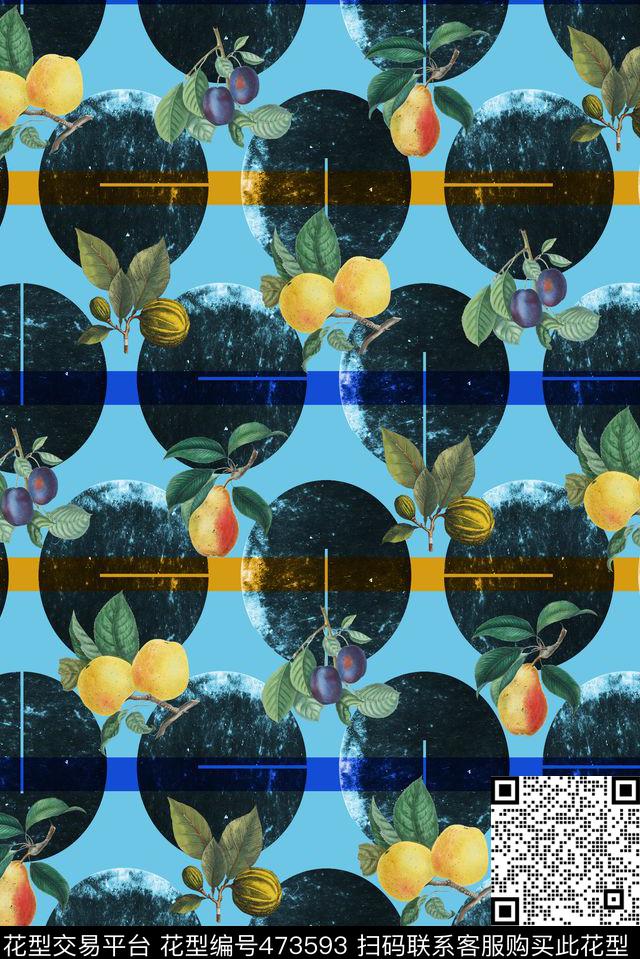 大波点月球条子数码印花华亿平台下载（图片编号: 473593） - 瓦栏（Walan）