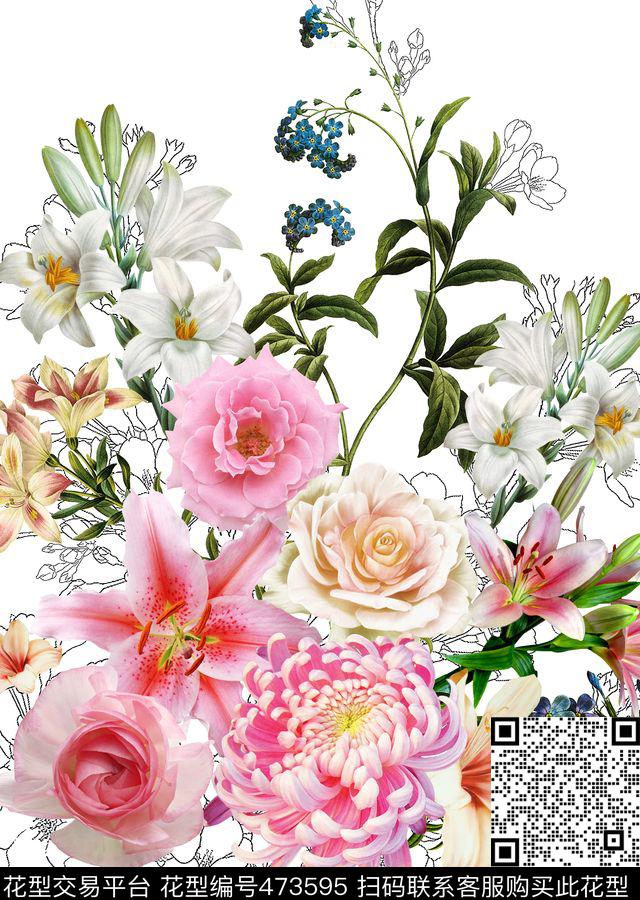 定位印花田园休闲风MAX-定位类数码印花华亿平台下载（图片编号: 473595） - 瓦栏（Walan）