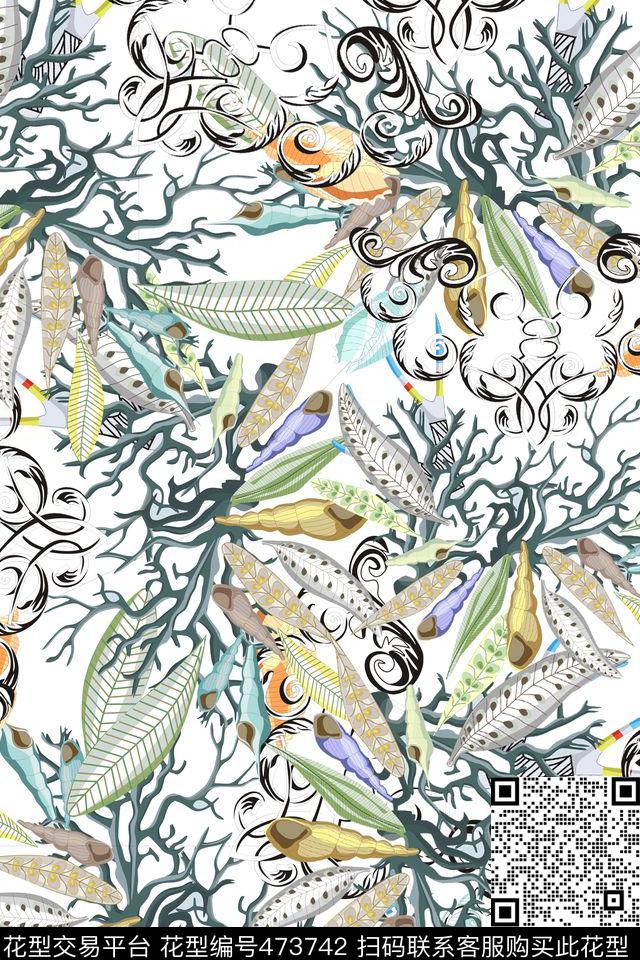 贝壳传统印花华亿平台下载（图片编号: 473742） - 瓦栏（Walan）