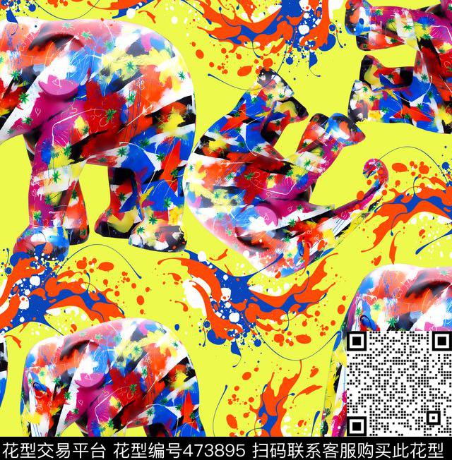 绘画喷墨炫彩数码印花华亿平台下载（图片编号: 473895） - 瓦栏（Walan）