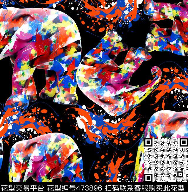 绘画喷墨炫彩数码印花华亿平台下载（图片编号: 473896） - 瓦栏（Walan）