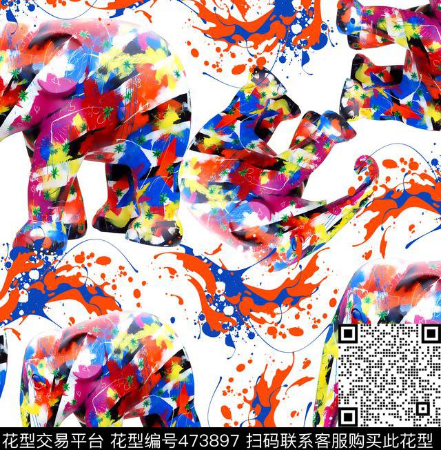 绘画喷墨炫彩数码印花华亿平台下载（图片编号: 473897） - 瓦栏（Walan）