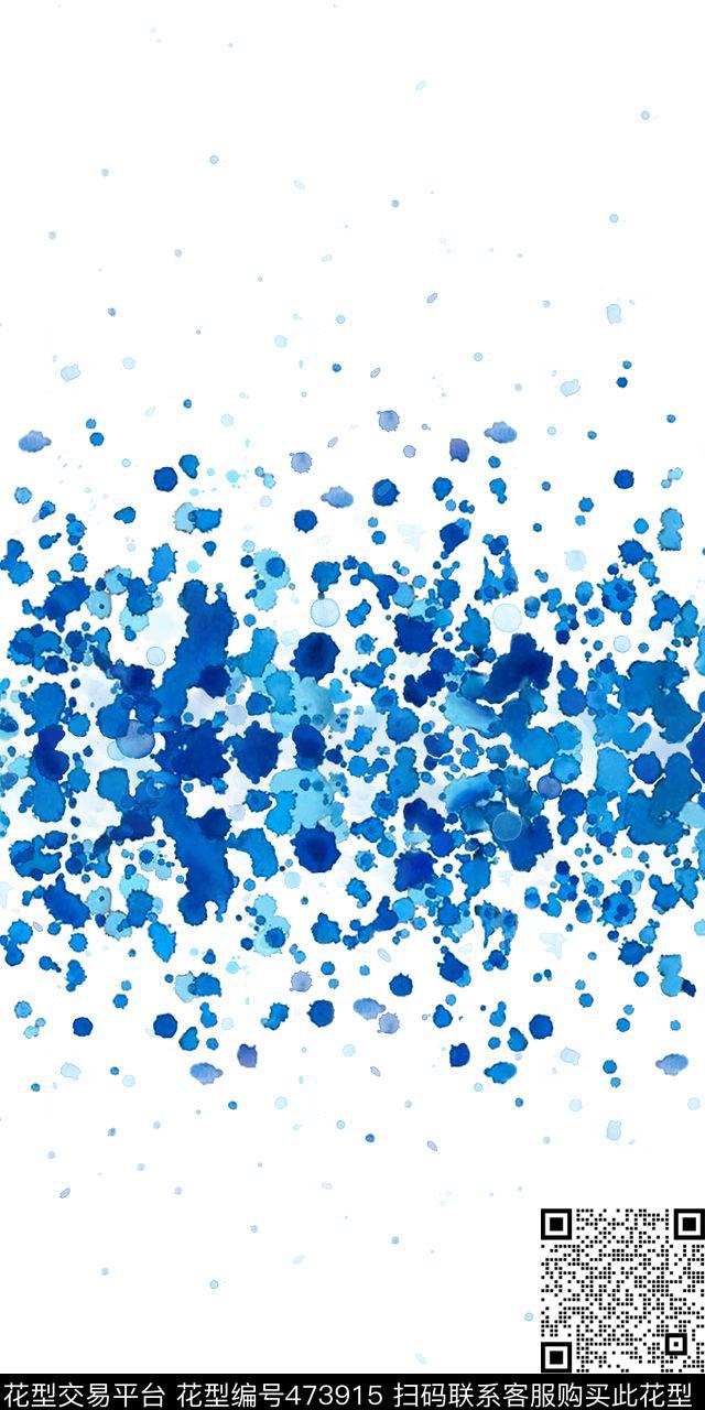渐变墨迹清新数码印花华亿平台下载（图片编号: 473915） - 瓦栏（Walan）