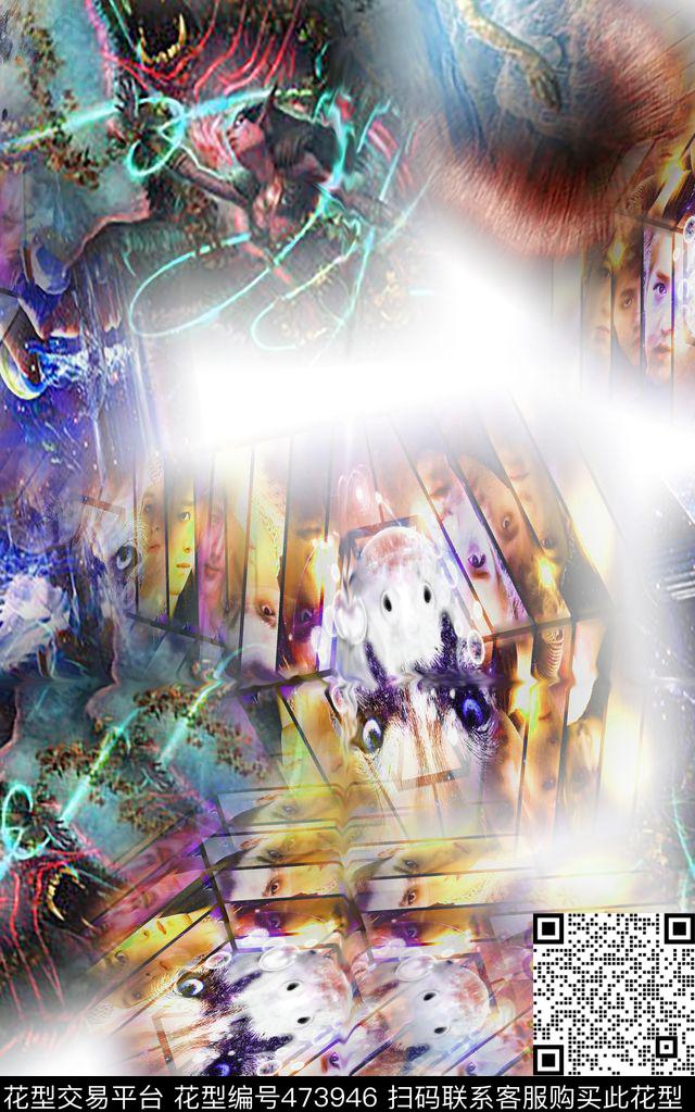 男装衬衣时尚数码印花华亿平台下载（图片编号: 473946） - 瓦栏（Walan）