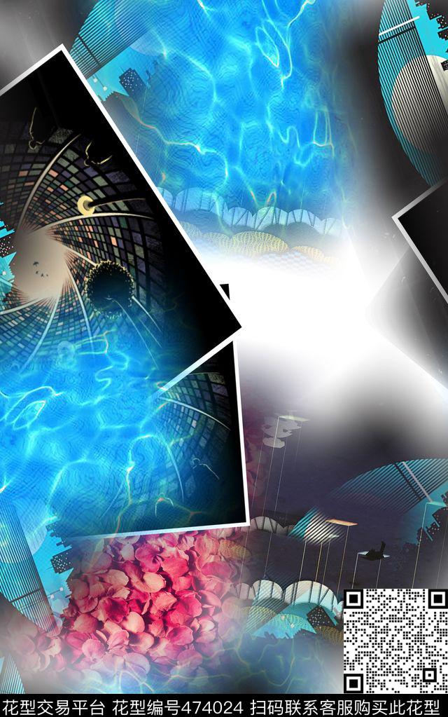 男装时尚休闲数码印花华亿平台下载（图片编号: 474024） - 瓦栏（Walan）