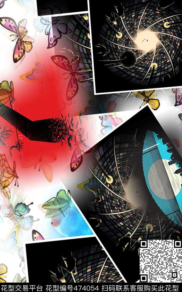 大嘴星空男装数码印花华亿平台下载（图片编号: 474054） - 瓦栏（Walan）