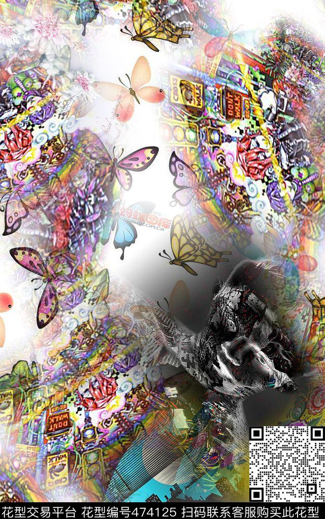 达人街拍模仿时尚接人数码印花华亿平台下载（图片编号: 474125） - 瓦栏（Walan）