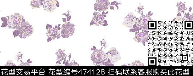 花朵花卉大花传统印花华亿平台下载（图片编号: 474128） - 瓦栏（Walan）