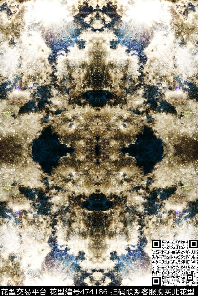 零点--男装抽象潮流数码印花华亿平台下载（图片编号: 474186） - 瓦栏（Walan）