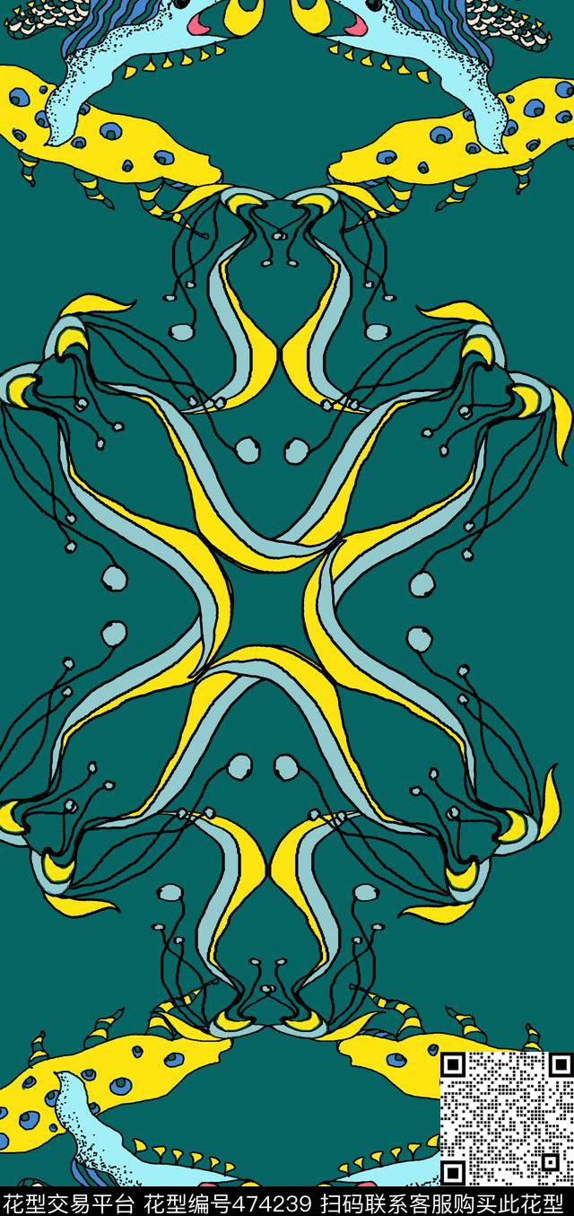 大牌时尚华丽花卉数码印花华亿平台下载（图片编号: 474239） - 瓦栏（Walan）
