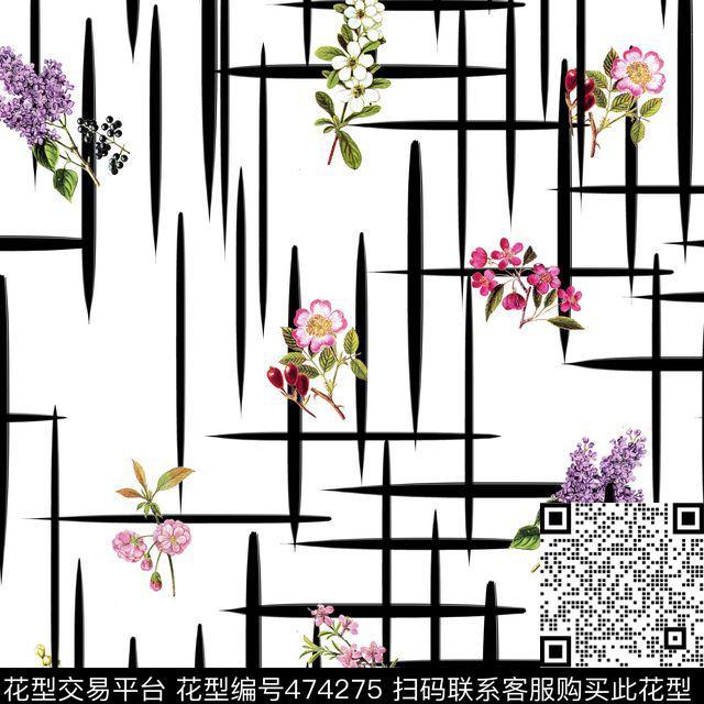 清新淡雅小碎花数码印花华亿平台下载（图片编号: 474275） - 瓦栏（Walan）