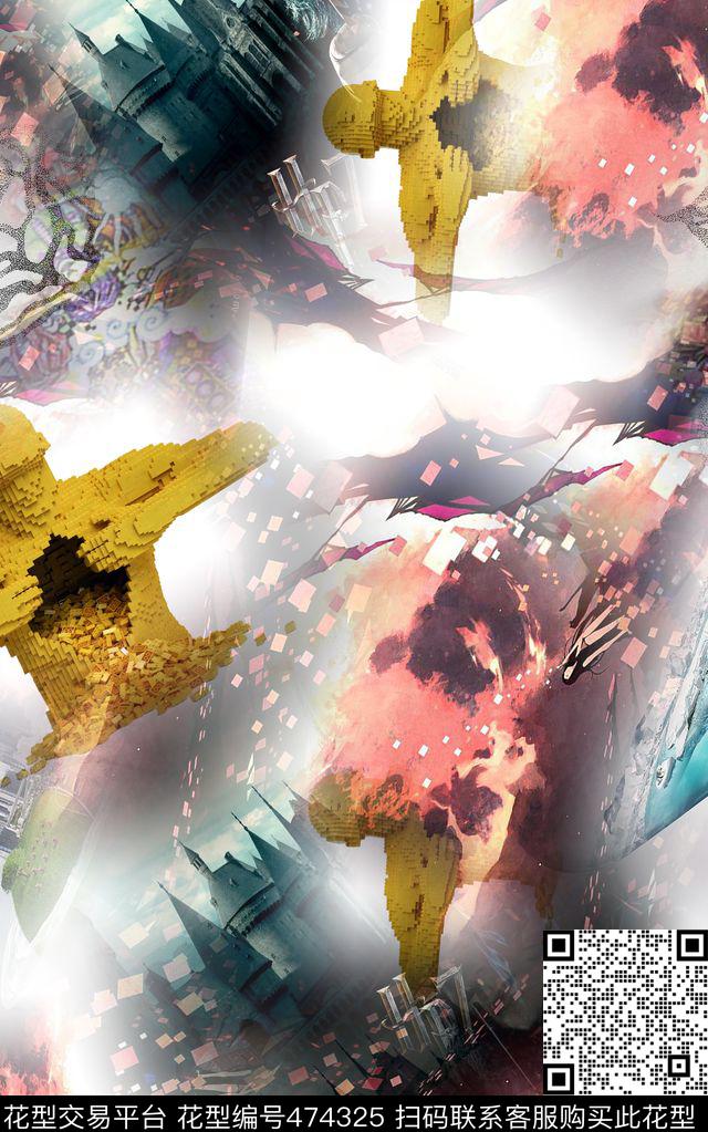 衬衣时尚的人数码印花华亿平台下载（图片编号: 474325） - 瓦栏（Walan）