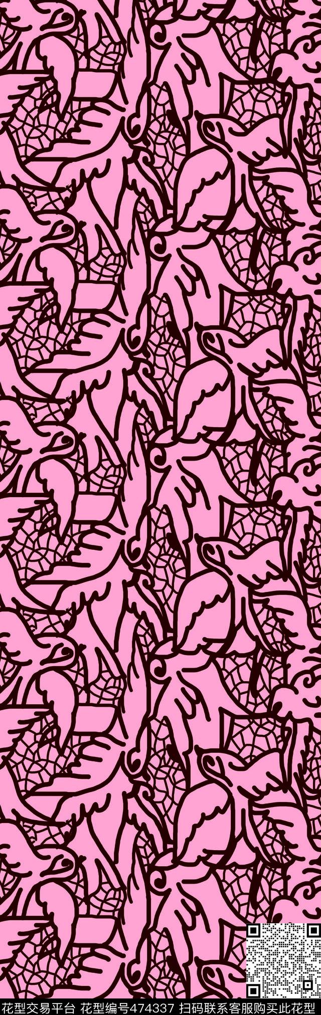 潮流大牌蕾丝花纹女装传统印花华亿平台下载（图片编号: 474337） - 瓦栏（Walan）