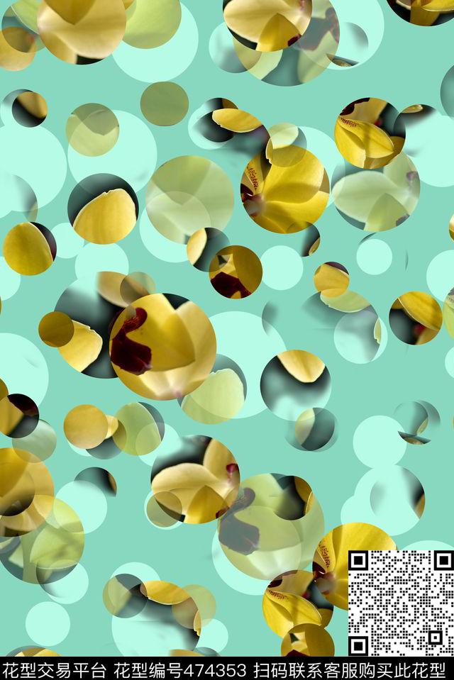 波点女装华亿平台清新数码印花华亿平台下载（图片编号: 474353） - 瓦栏（Walan）