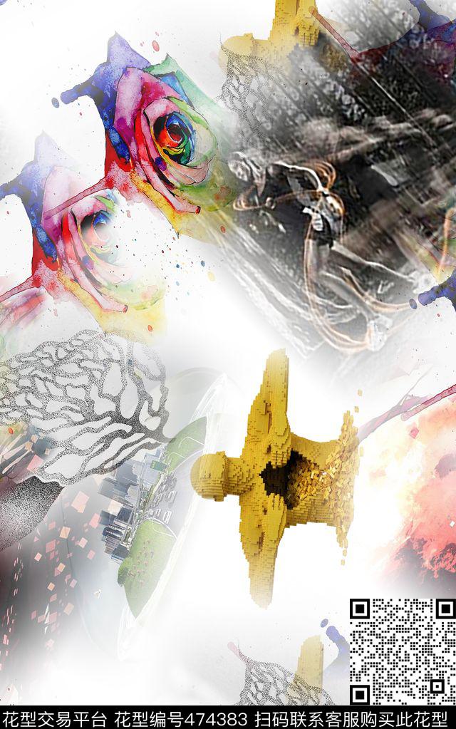 大牌男装时尚数码印花华亿平台下载（图片编号: 474383） - 瓦栏（Walan）