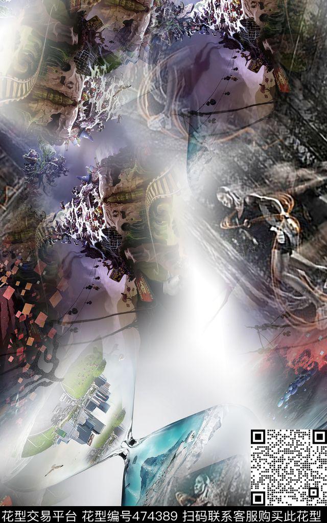 时尚高贵大牌数码印花华亿平台下载（图片编号: 474389） - 瓦栏（Walan）