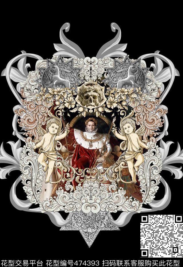 潮流时尚大牌定位国王数码印花华亿平台下载（图片编号: 474393） - 瓦栏（Walan）