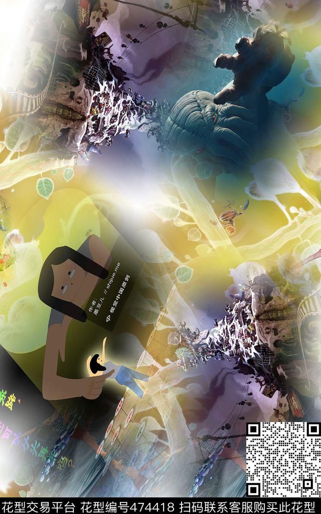 时尚都市男女数码印花华亿平台下载（图片编号: 474418） - 瓦栏（Walan）