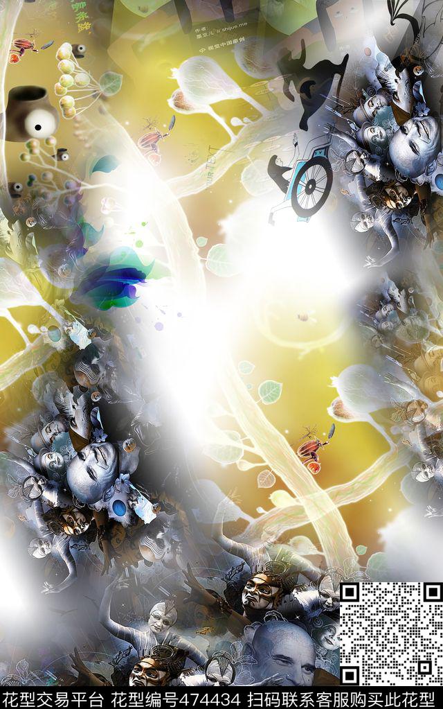 男装时尚大牌数码印花华亿平台下载（图片编号: 474434） - 瓦栏（Walan）