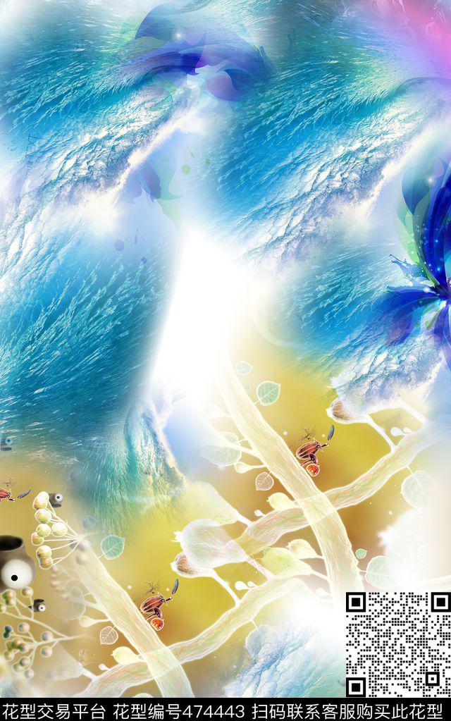 男女混搭时尚数码印花华亿平台下载（图片编号: 474443） - 瓦栏（Walan）