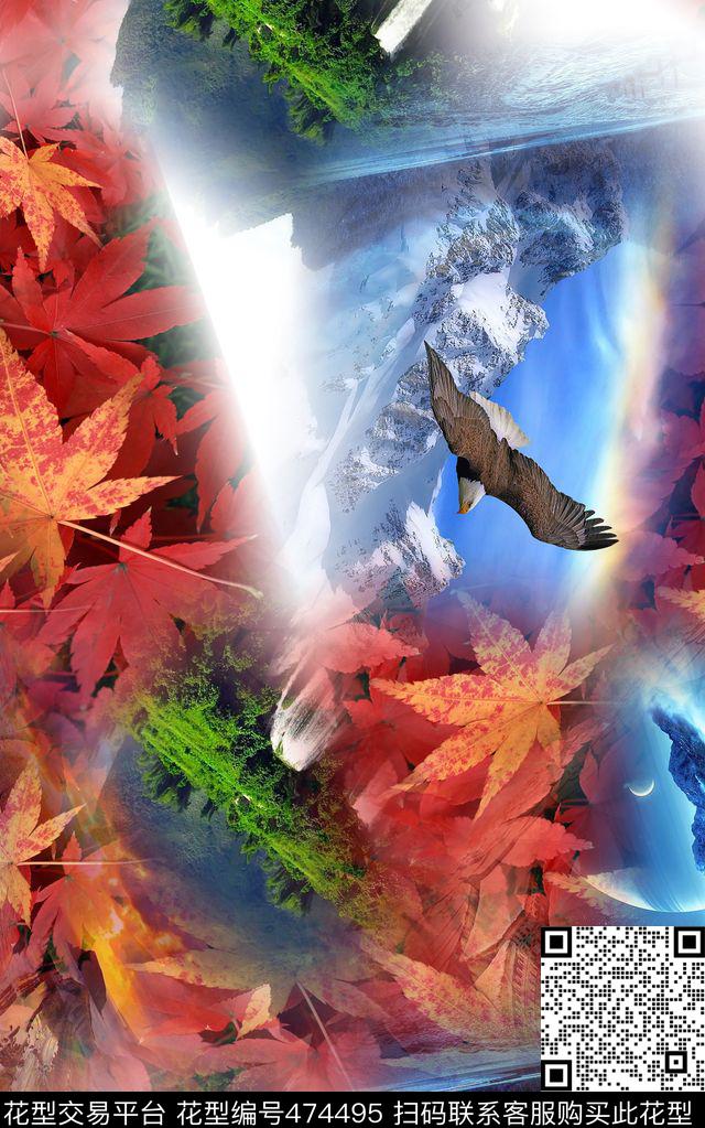 大牌混搭时尚数码印花华亿平台下载（图片编号: 474495） - 瓦栏（Walan）