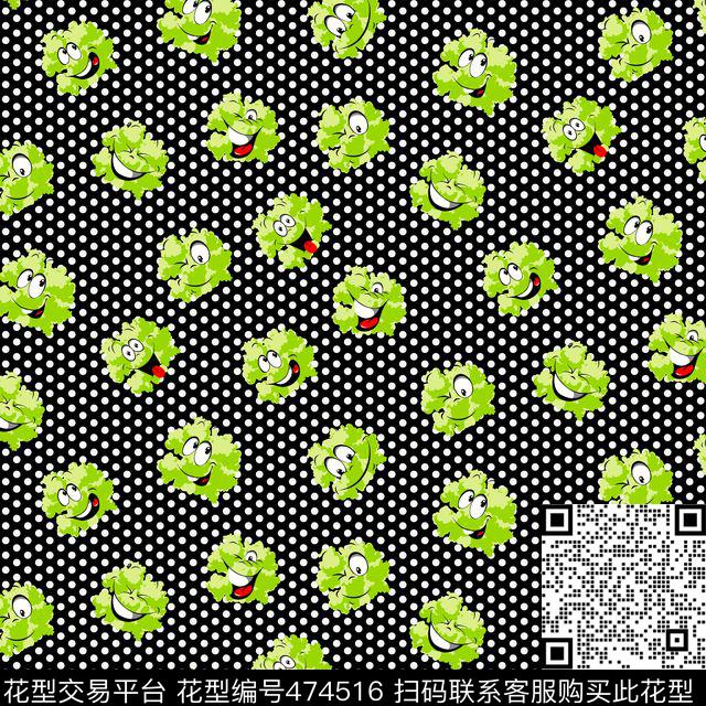 大树笑脸圆点传统印花华亿平台下载（图片编号: 474516） - 瓦栏（Walan）