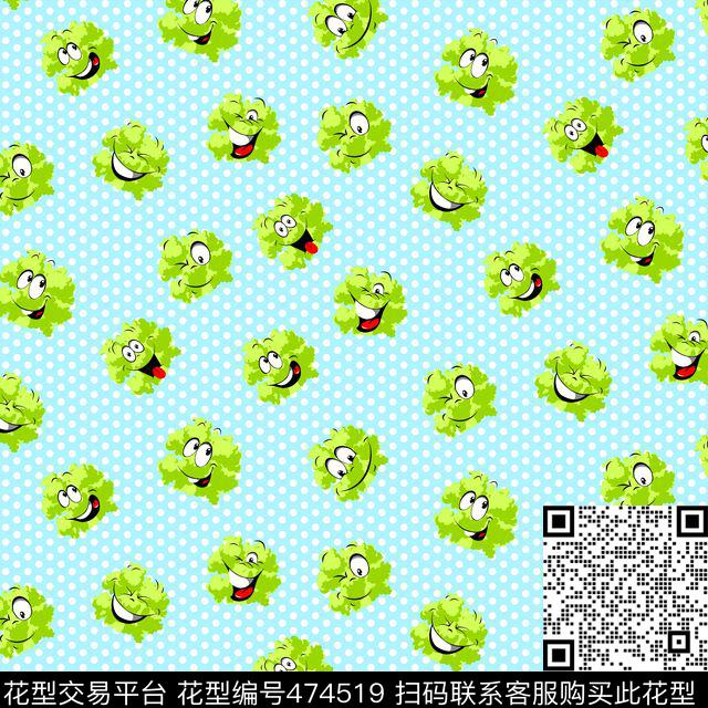 笑脸圆点大树数码印花华亿平台下载（图片编号: 474519） - 瓦栏（Walan）
