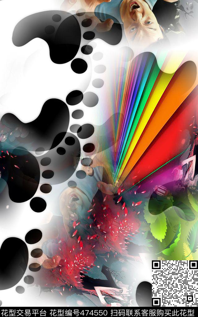 男女混搭时尚数码印花华亿平台下载（图片编号: 474550） - 瓦栏（Walan）