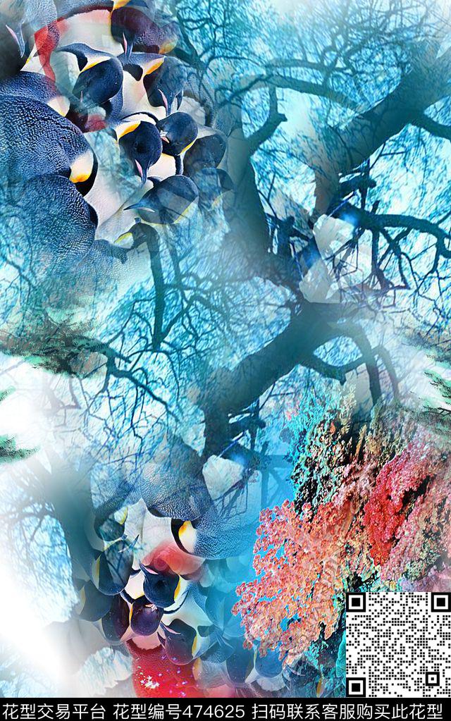 混搭时尚大牌数码印花华亿平台下载（图片编号: 474625） - 瓦栏（Walan）