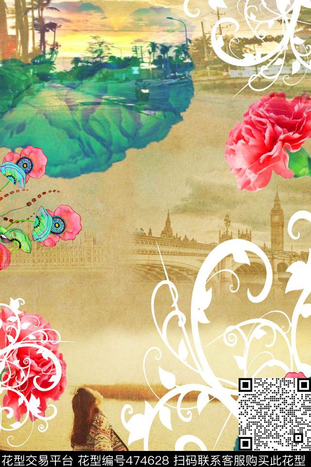 T恤衬衫创意服装数码印花华亿平台下载（图片编号: 474628） - 瓦栏（Walan）