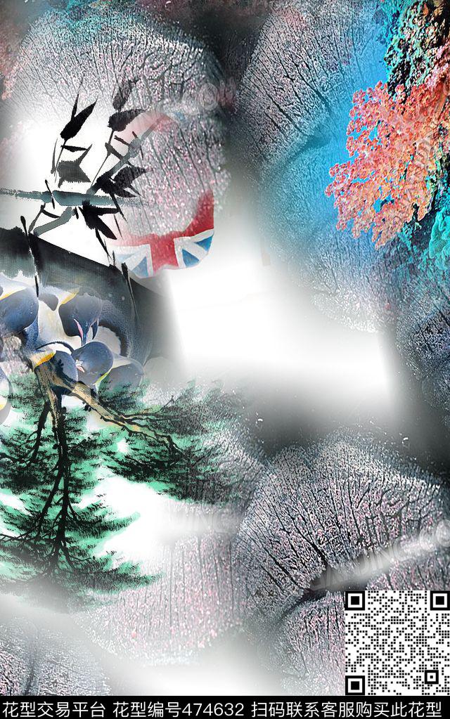 时尚男女混搭大牌数码印花华亿平台下载（图片编号: 474632） - 瓦栏（Walan）