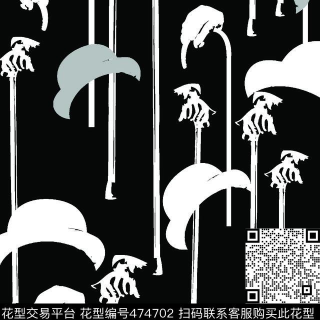 剪影简笔画简欧传统印花华亿平台下载（图片编号: 474702） - 瓦栏（Walan）