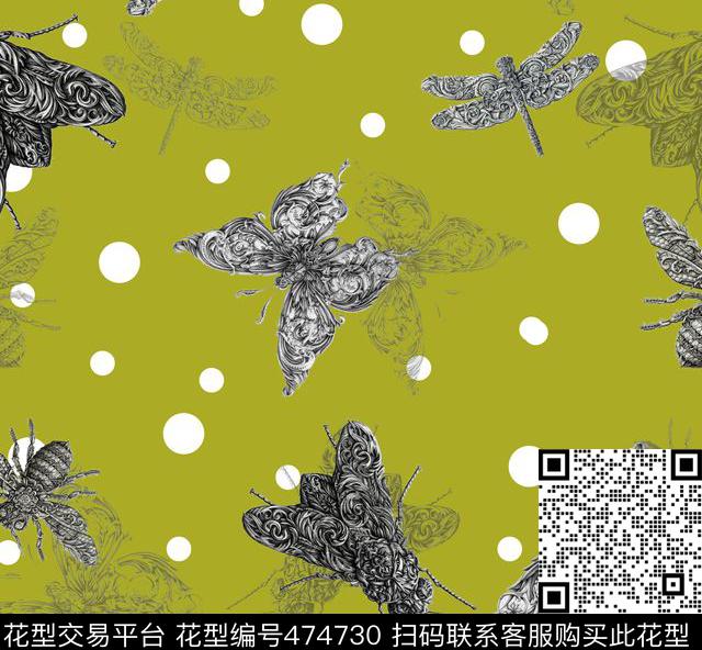 波点动物复古传统印花华亿平台下载（图片编号: 474730） - 瓦栏（Walan）