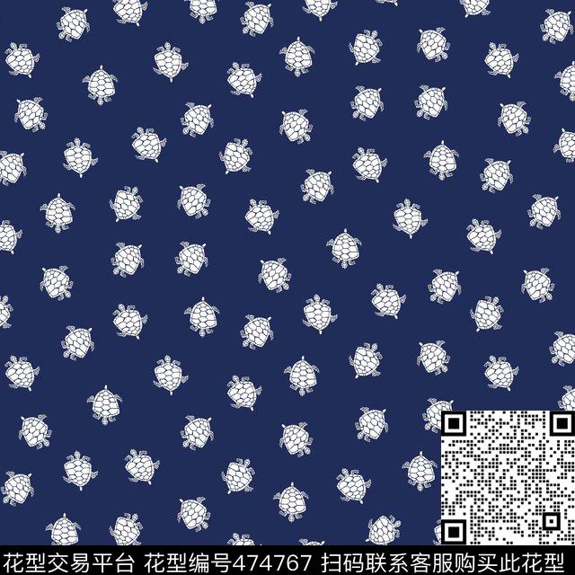 手绘简笔海龟男装衬衣传统印花华亿平台下载（图片编号: 474767） - 瓦栏（Walan）