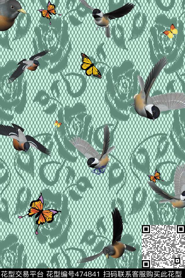 动物服装流行时尚数码印花华亿平台下载（图片编号: 474841） - 瓦栏（Walan）