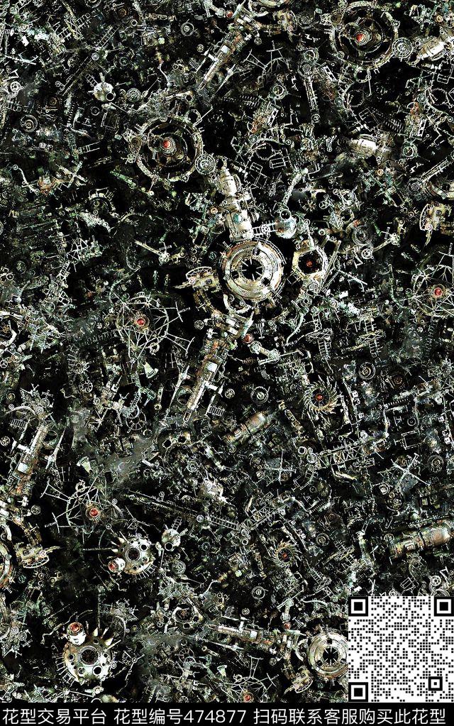 插画潮流创意数码印花华亿平台下载（图片编号: 474877） - 瓦栏（Walan）