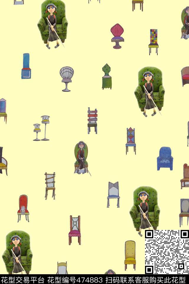 动漫卡通吉米的地下铁数码印花华亿平台下载（图片编号: 474883） - 瓦栏（Walan）