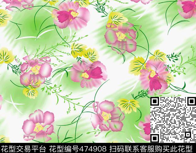 素雅明丽水粉传统印花华亿平台下载（图片编号: 474908） - 瓦栏（Walan）