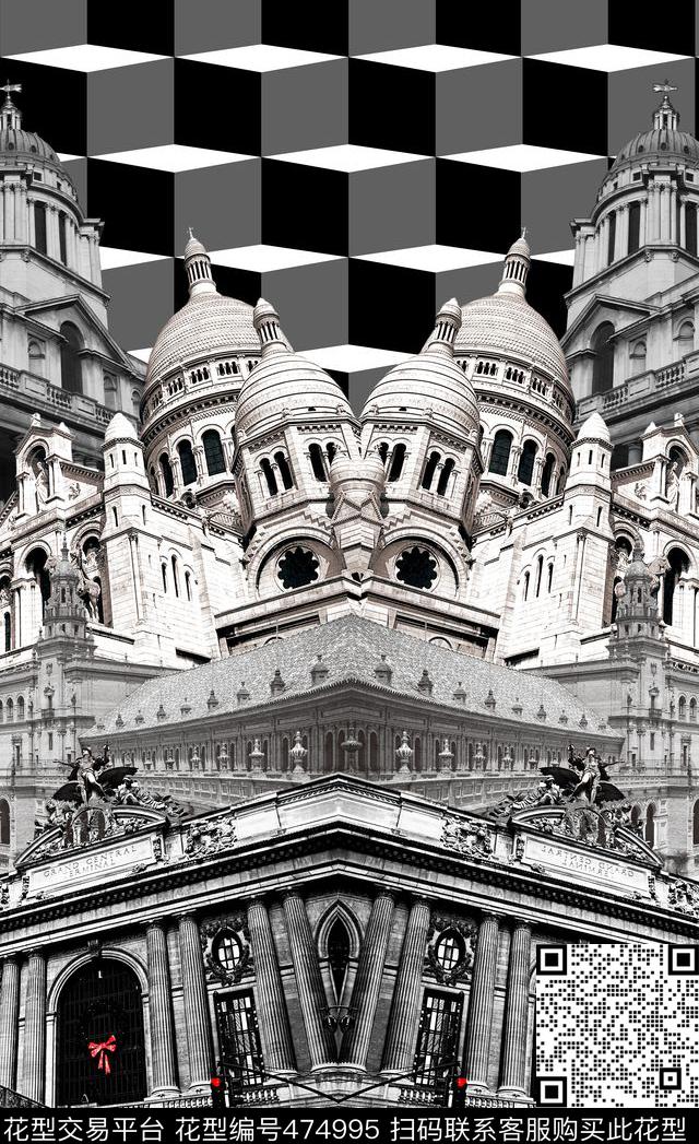 潮流时尚大牌定位建筑数码印花华亿平台下载（图片编号: 474995） - 瓦栏（Walan）