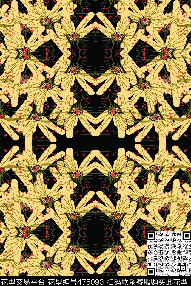 手绘潮流女装传统印花华亿平台下载（图片编号: 475093） - 瓦栏（Walan）