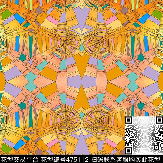 潮流抽象大牌数码印花华亿平台下载（图片编号: 475112） - 瓦栏（Walan）