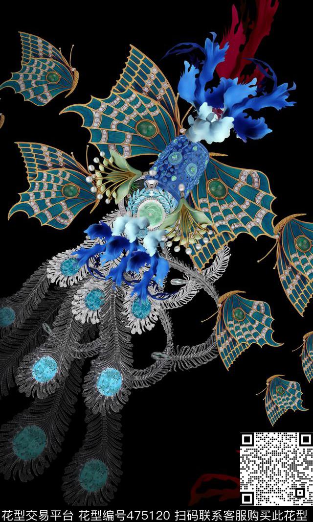 凤凰女装定义珠宝数码印花华亿平台下载（图片编号: 475120） - 瓦栏（Walan）