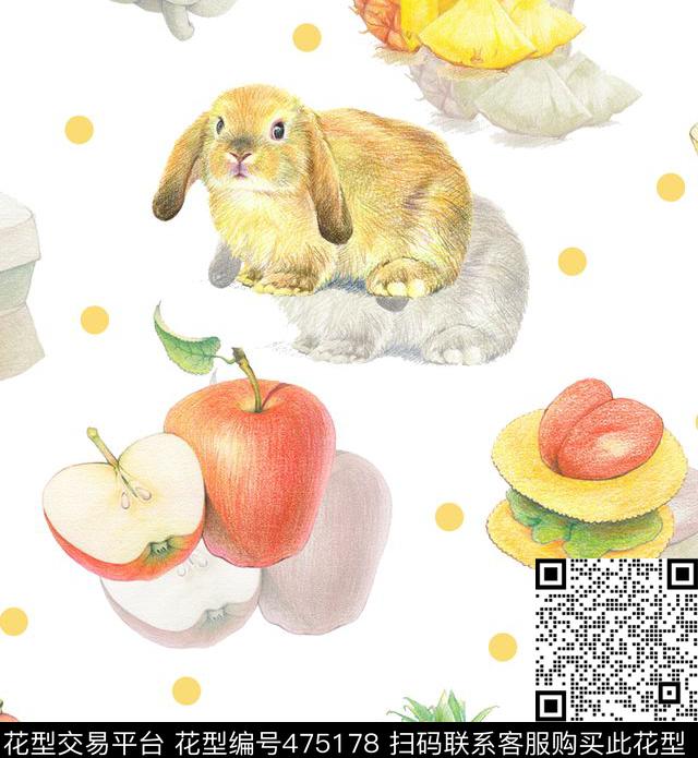 波点动物时尚大牌数码印花华亿平台下载（图片编号: 475178） - 瓦栏（Walan）