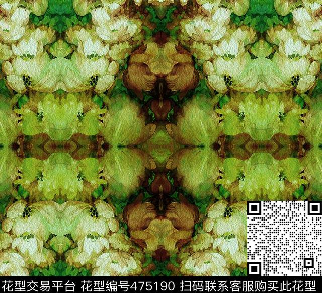 复古时尚油画数码印花华亿平台下载（图片编号: 475190） - 瓦栏（Walan）