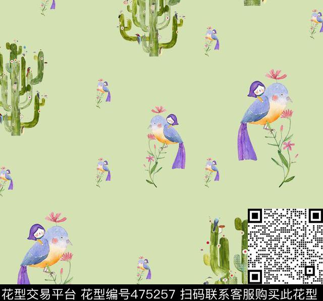 花卉花鸟时尚大牌数码印花华亿平台下载（图片编号: 475257） - 瓦栏（Walan）